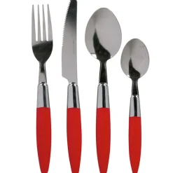 Ménagère 24 pièces rouge^Gifi New