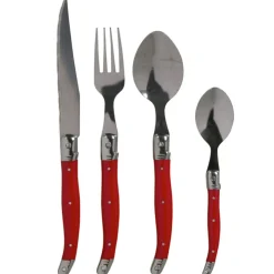 Ménagère 24 pièces rouge Muranu^Gifi Clearance