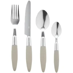 Ménagère 24 pièces taupe et son panier^Gifi Hot