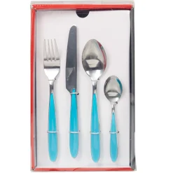 Ménagère 24 pièces turquoise^Gifi Online