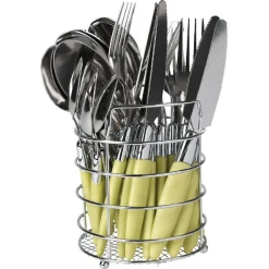 Ménagère 24 pièces vert anis^Gifi Online