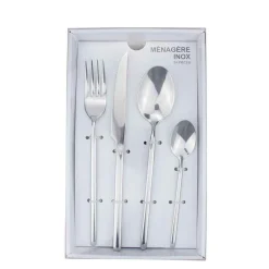 Ménagère moderne en inox 24 pièces^Gifi Outlet