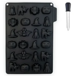 Moule à bonbons et pipette Halloween noir^Gifi Online