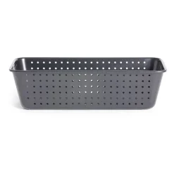 Moule à cake perforé acier noir 25x7xH2,5cm^Gifi Sale