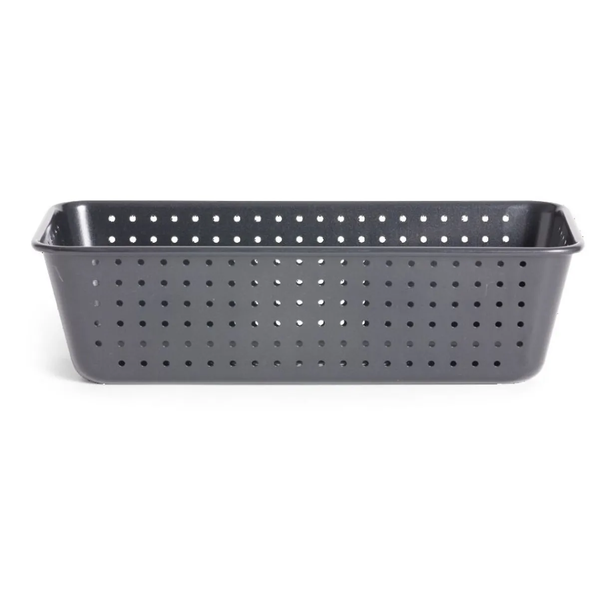 Moule à cake perforé acier noir 25x7xH2,5cm^Gifi Sale