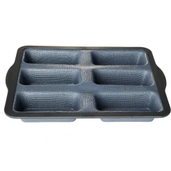 Moule à financiers gris et noir x6^Gifi Outlet