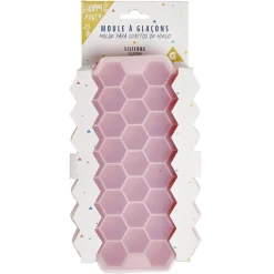 Moule à glaçon silicone rose x37 - 20,8x12,8xH2,3cm^Gifi