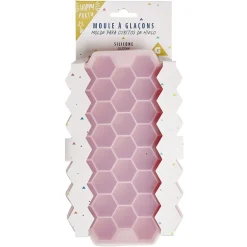 Moule à glaçon silicone rose x37 - 20,8x12,8xH2,3cm^Gifi