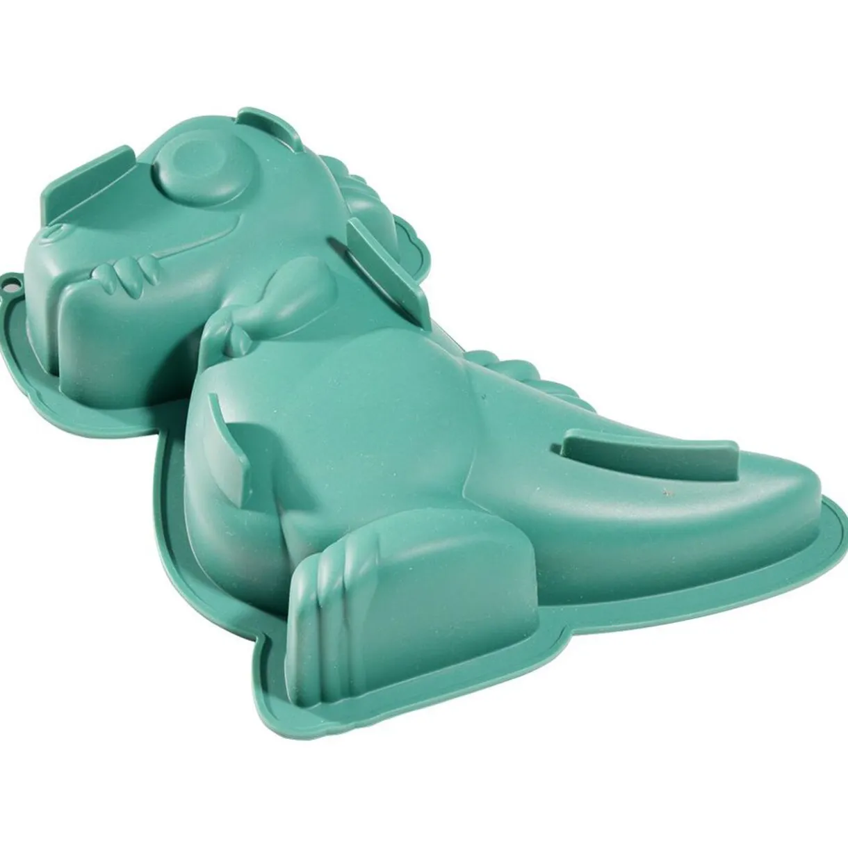 Moule à gâteau forme dinosaure Tyrex silicone vert 26x19xH5,5cm^Gifi Clearance