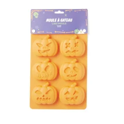 Moule à gâteau Halloween silicone orange 27x18xH3cm^Gifi Outlet