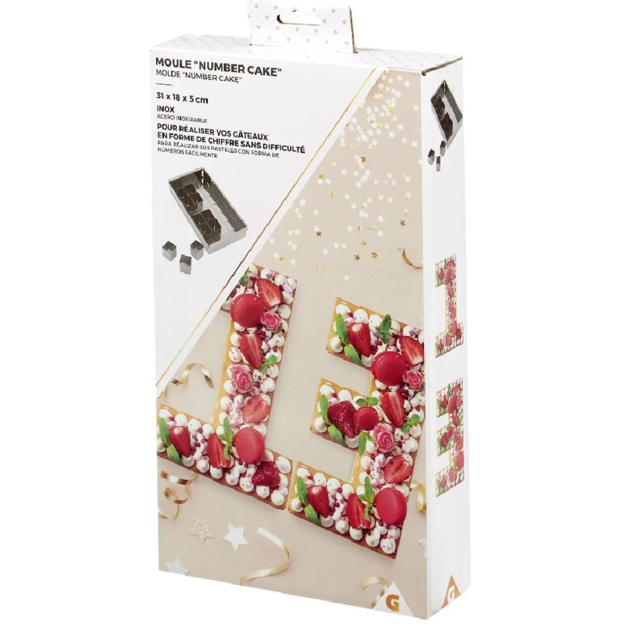 Moule à gâteaux Numéro de 0 à 9^Gifi Clearance