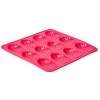 Moule 12 madeleines silicone rose^Gifi Clearance