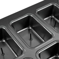 Moule à mini cake coeur coulant en métal x8^Gifi Discount