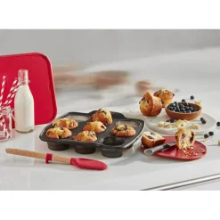 Moule à muffins en silicone rétractable Tefal 9 pièces^Gifi Online
