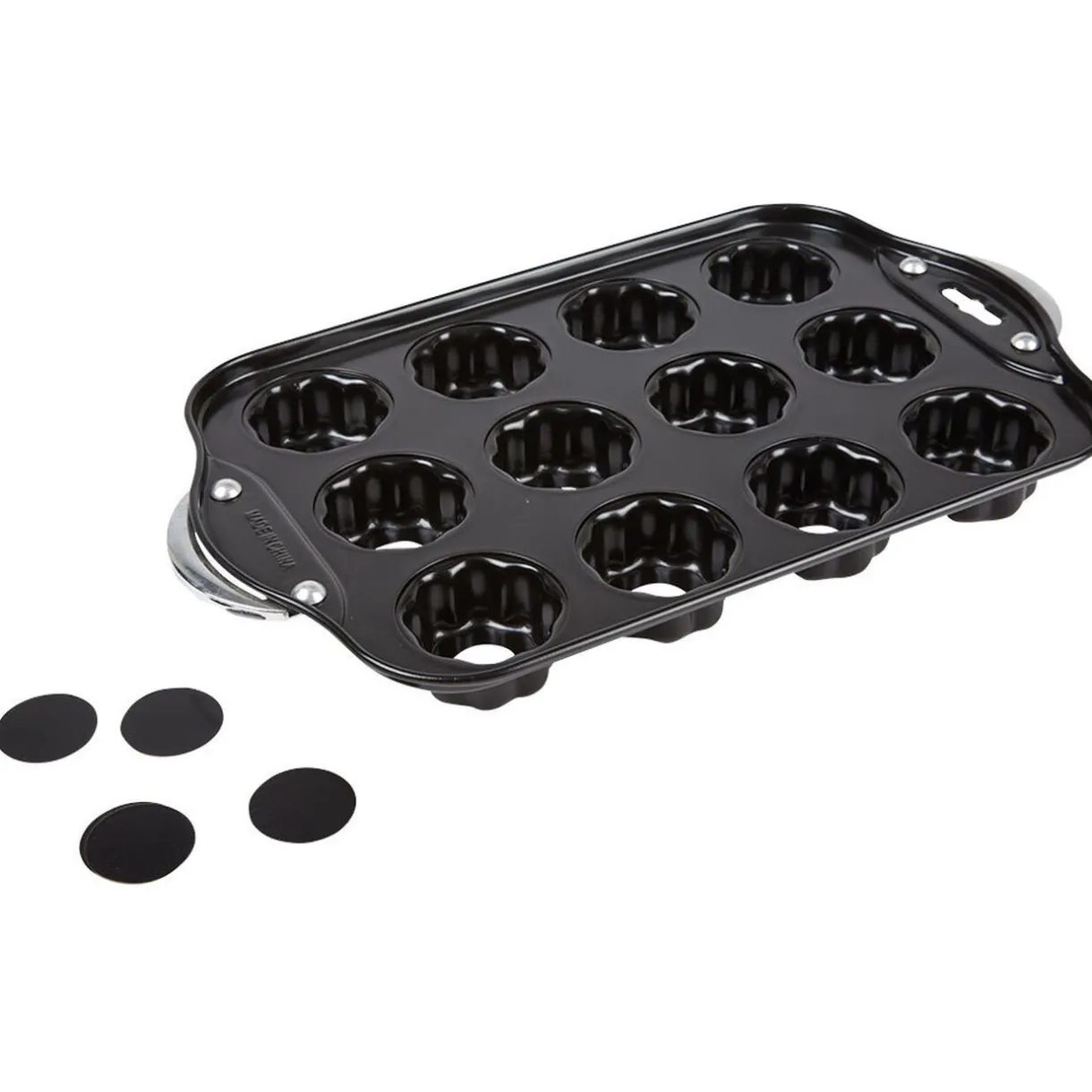 Moule à muffins fleurs avec fonds amovibles^Gifi