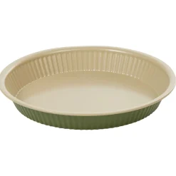 Moule à tarte rond B-NAT beige et vert^Gifi New