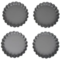 Moule à tartelette revêtement antiadhésif Ø12cm x4^Gifi
