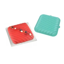 Moule carré pixel 3D silicone vert^Gifi Sale