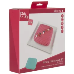 Moule carré pixel 3D silicone vert^Gifi Sale