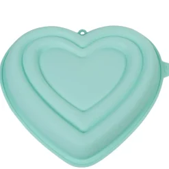 Moule coeur 3D silicone vert^Gifi New