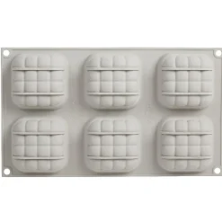 Moule en silicone 3D 6 minis coussins rouge^Gifi Clearance