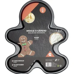 Moule forme bonhomme en pain d'épices en acier^Gifi Clearance