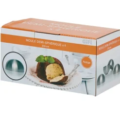 Moule forme dôme acier x4^Gifi