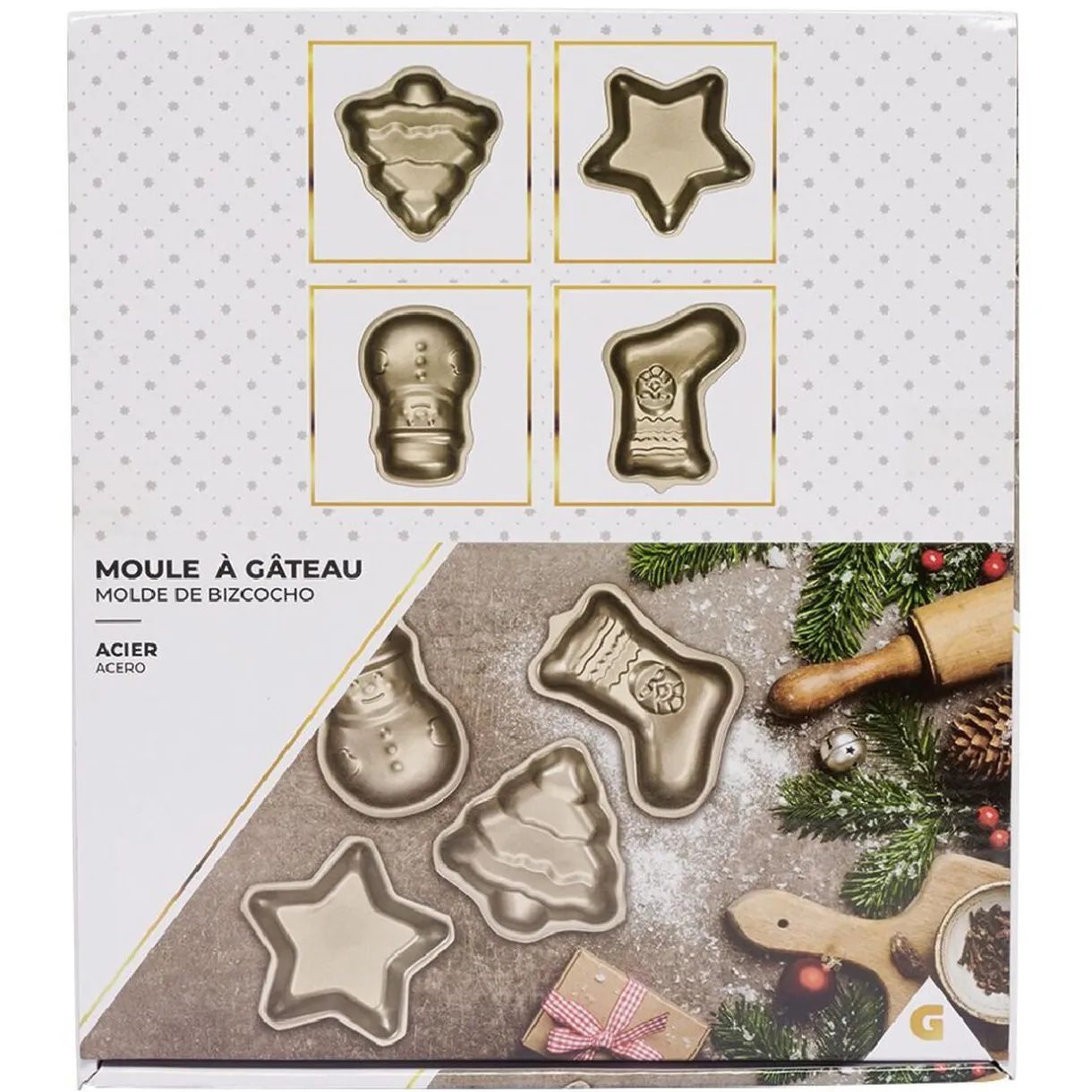 Moule individuel gâteau de Noël^Gifi Sale