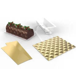 Moule pour bûche de Noël en silicone^Gifi