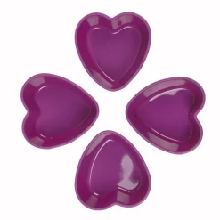 Moule silicone coeur violet x4^Gifi Online