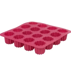 Moule silicone rose 16 cannelés^Gifi Online
