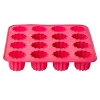Moule silicone rose 16 cannelés^Gifi Outlet