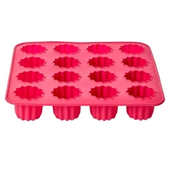 Moule silicone rose 16 cannelés^Gifi