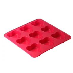 Moule silicone rose 9 coeurs^Gifi Outlet