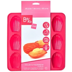 Moule silicone rose 12 madeleines^Gifi Online