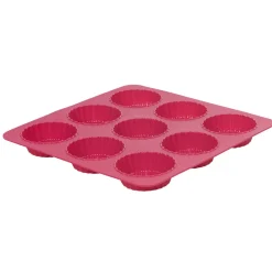 Moule silicone rose 9 tartelettes^Gifi Online