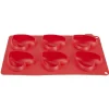Moule silicone rouge 6 minis coeurs 3D^Gifi Clearance