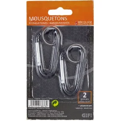 Discount Gifi Mousqueton en aluminium
