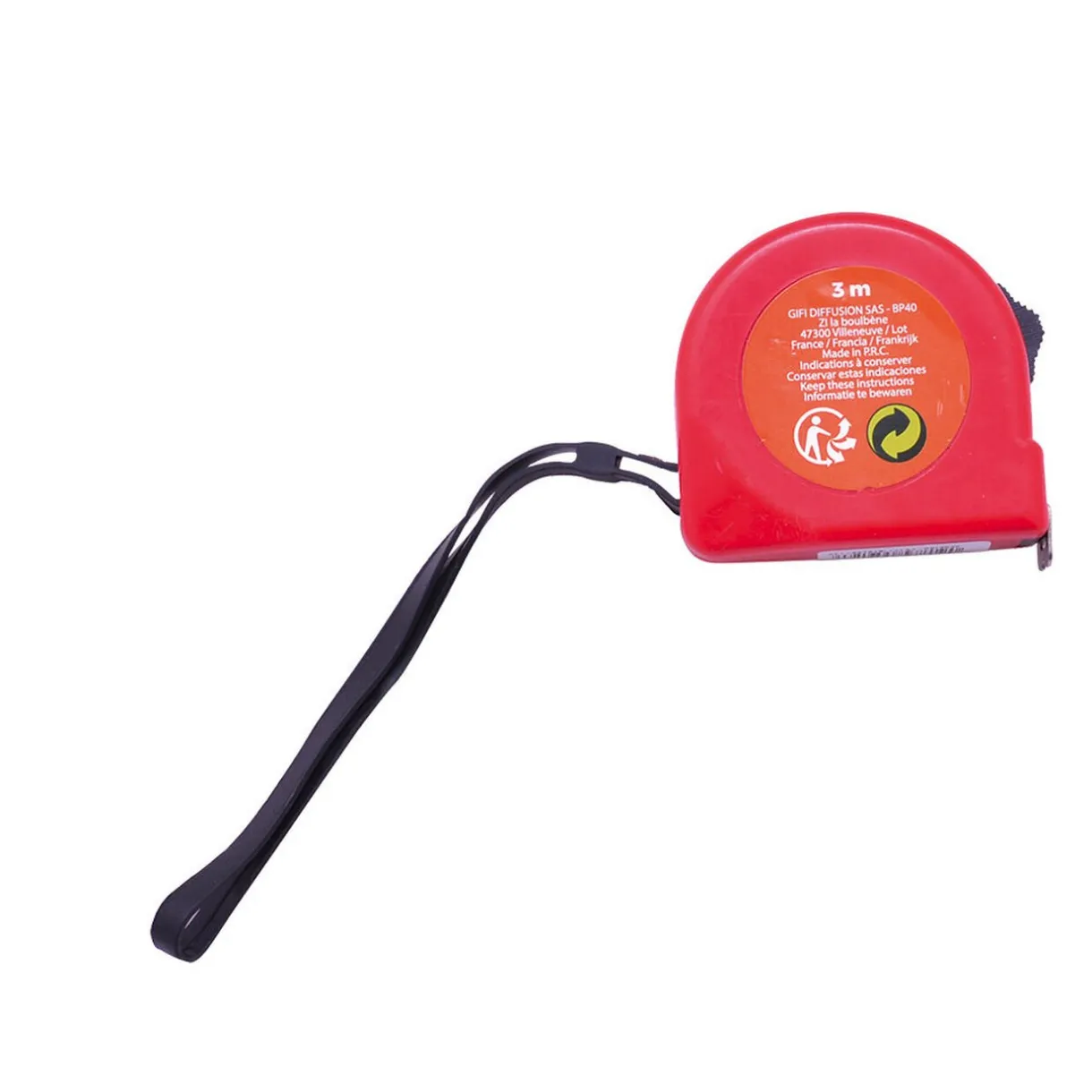 New Gifi Mètre en plastique rouge L 3m