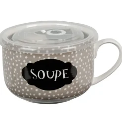 Mug à soupe et son couvercle^Gifi Sale