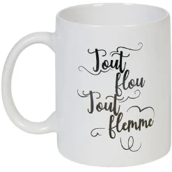 Mug avec inscription flemme 2 modèles^Gifi Best