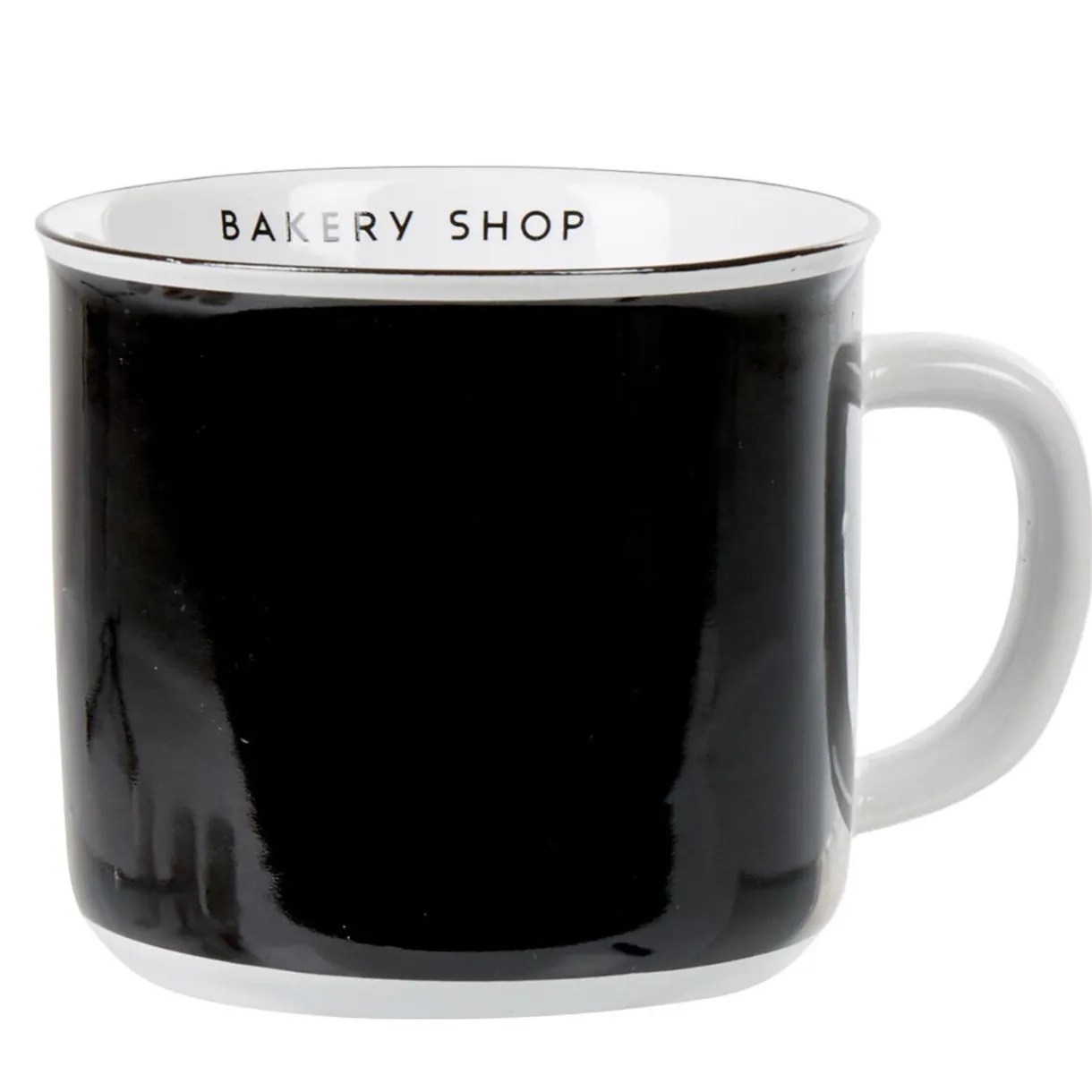 Mug bicolore noir blanc collection Bakery^Gifi Clearance