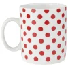 Mug classique blanc motifs pois rouges 35 cl^Gifi Hot