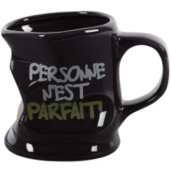 Mug déformé avec message humoristique en céramique^Gifi Outlet