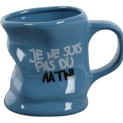 Mug déformé avec message humoristique en céramique^Gifi Outlet