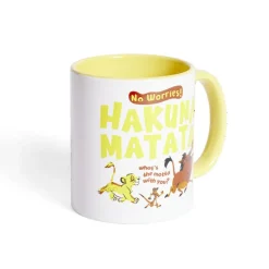 Mug Disney Le Roi Lion Hakuna Matata blanc et jaune 315ml^Gifi New