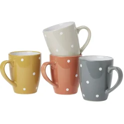 Mug en céramique déco pois coloré x4^Gifi New