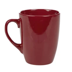 Mug en faïence 31 cl uni rouge brillant^Gifi Discount