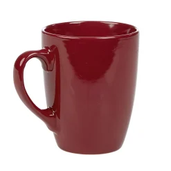Mug en faïence 31 cl uni rouge brillant^Gifi Discount