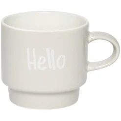 Mug en faïence avec support en métal x4^Gifi Online